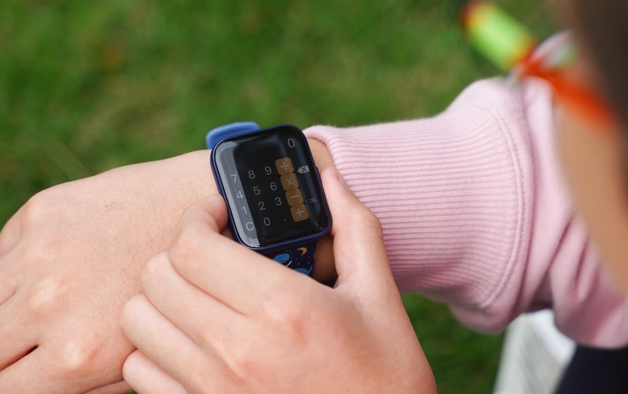 WatchOut Champion Kids SmartWatch with Habit Building, Heart Rate, Water Reminder, Curved Sceen, Waterproof, Activity Track, School Mode, Best Gift, Boys, Girls, Age 3-17, SharkTank Fame (Cosmic Blue)