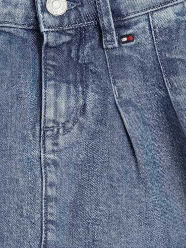 Girls Solid Relaxed Fit Mid Rise Skirt