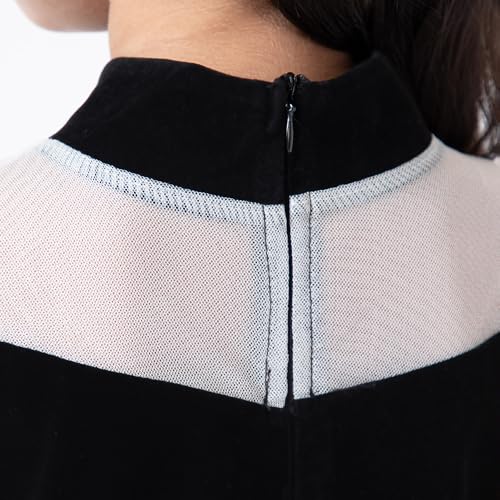 Hopscotch Girls Black Sleeveless Sequin Embellished Gown for Age (12-24 Months)