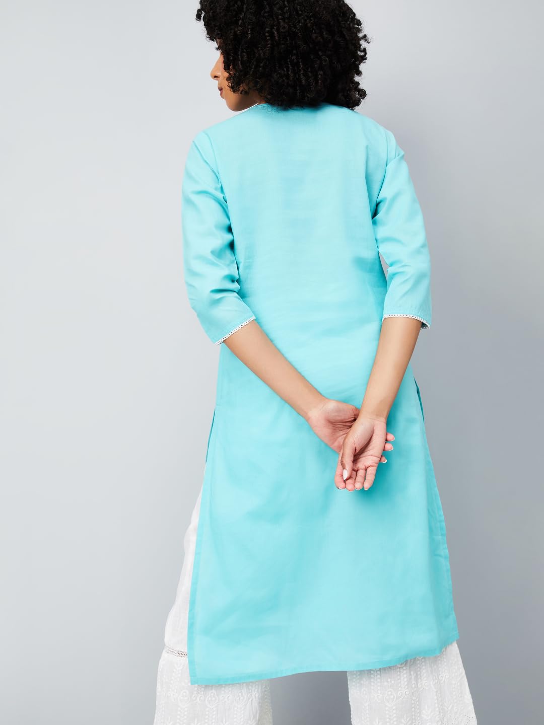 Max Women's Polycotton Regular Kurta