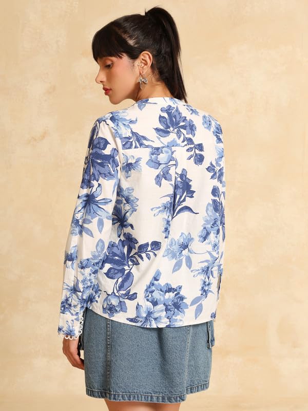 Kazo Logan Blouse Blue