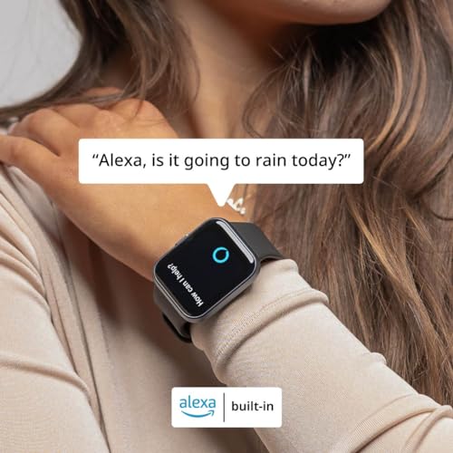 Spade & Co Health Smartwatch 3 - Health, Fitness & Activity Tracker with 10+ Day Battery Life, Alexa Built-in, Bluetooth Call, Sleep Monitor, Waterproof for iPhone & Android, Men & Women (Rose Gold)