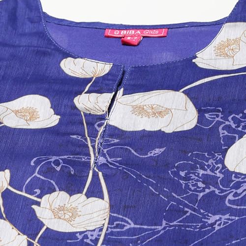 Biba Girls PRINTED STRAIGHT KID(KW2709_BLUE_7)