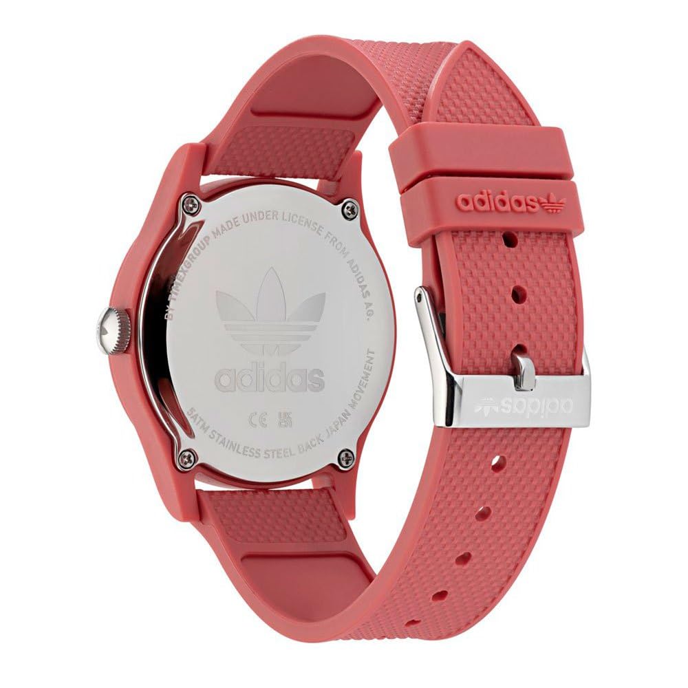 adidas Men Resin Originals Analog Pink Dial Watch-Aost22046, Band Color-Pink