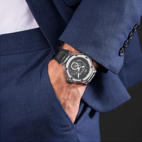 Cerruti 1881 Watch for Men with Black Dial in 52 MM, strap