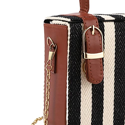 ACCESSHER stylish trendy Black and White Solid Sling Bag for girls and women pack of 1