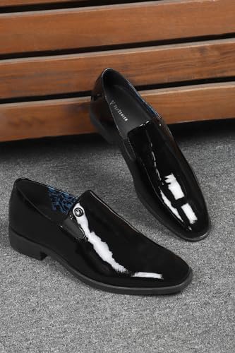 Men Black Slip Ons