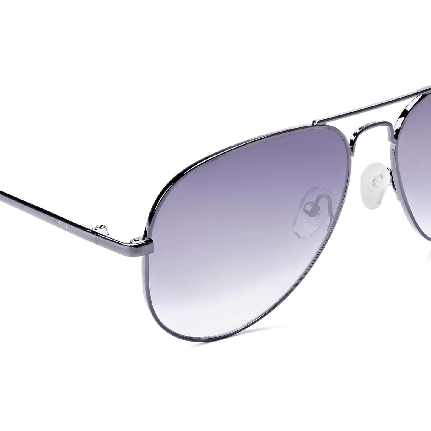 IDEE Ide Famewear Men-Women Aviator Sunglasses Grey Frame Grey Lens Large