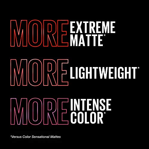 Maybelline New York Color Sensational Ultimatte Matte Lipstick, Non-Drying, Intense Color Pigment, More Buff, Pink Beige, 0.06 oz