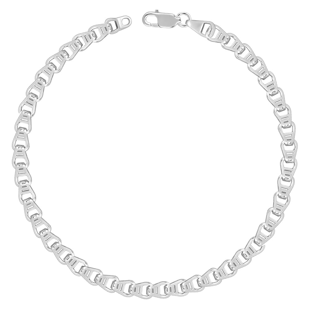 GIVA 925 Silver Chroma Chain Bracelet For Him, Adjustable |Gifts for Men & Boys | With Certificate of Authenticity and 925 Stamp | 6 Months Warranty