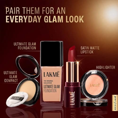Lakme Ultimat Glam Satin Matte Lipstick -NudeMuse-UN1-4.3g (Pack of 2)