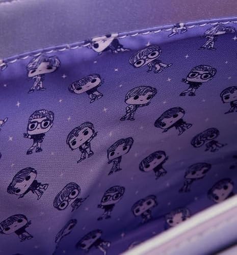 Loungefly BTS Logo Iridescent Purple Faux Leather Crossbody Bag