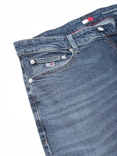 Mid-Wash Slim-Fit Mid-Rise Jeans Blue