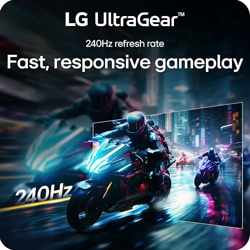 LG 34G630A-B 34-Inch Ultragear WQHD (3440 x 1440) Curved Gaming Monitor, 240Hz, 1ms, FreeSync Premium, DisplayHDR 400, Built-in Speaker, HDMI, DisplayPort, USB Type-C, Tilt/Height/Swivel Stand, Black