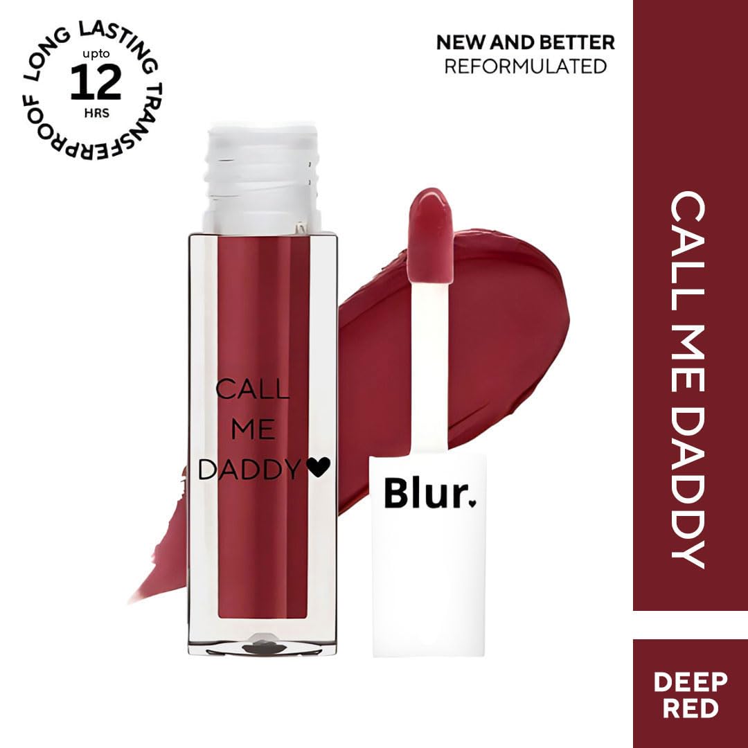 Blur India PERFECT Red Hot Lip kit | Liquid Lipstick, Lip Oil, Lip Liner | Hydrating, Long-Lasting, Vegan Formula | Super-Moisturizing & Pigmented AF