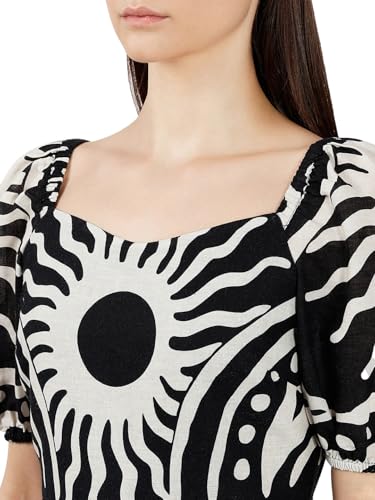 VERO MODA Women's Fit & Flare Black Dress