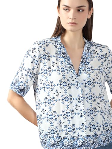 Vero Moda Women's Regular Fit Blue Shirt