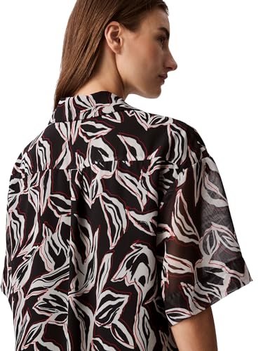 Calvin Klein Jeans Women's 0 Regular Fit T-Shirt (44B945G001_Black