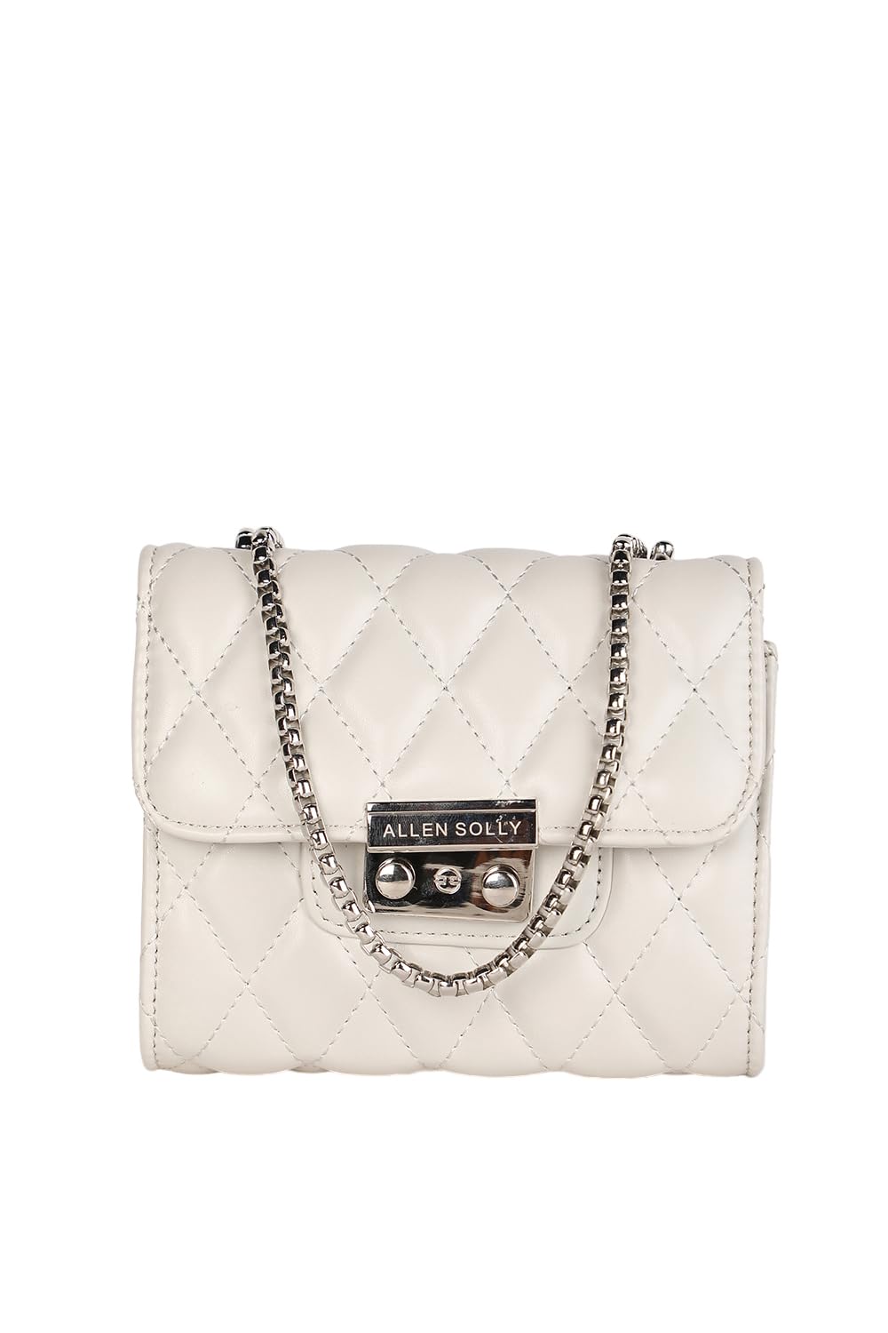 Allen Solly Women's Solid Sling Bag,Off White