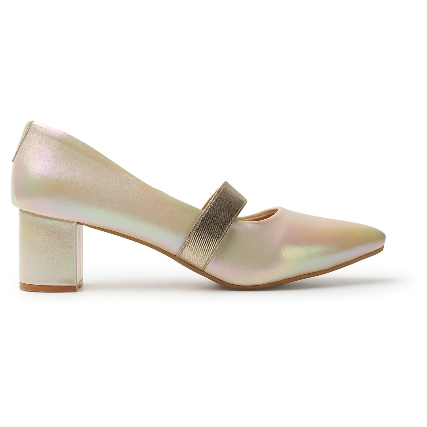 ELLE Women Shoes, Gold, UK-5