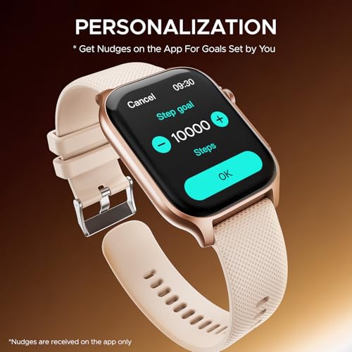 boAt Ultima Ember smartwatch with 1.96” AMOLED Display, AOD, Personalized Fitness Nudges, Functional Crown,100+ Sports Modes, Create Your Own Watchface, smartwatch for man and Woman (Rose Gold)