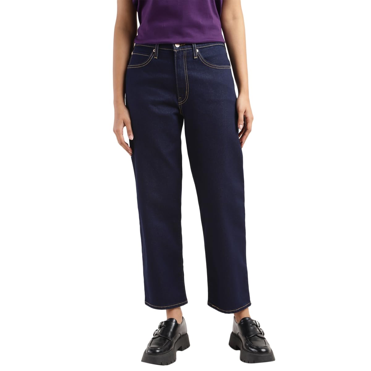 Levi's Women's Relaxed Mid Rise Jeans (A9490-0001_Blue, 28