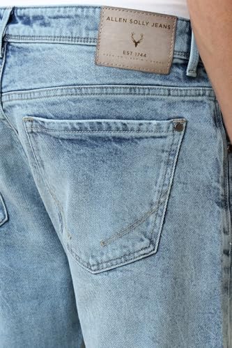 Men Blue Light Wash Jeans