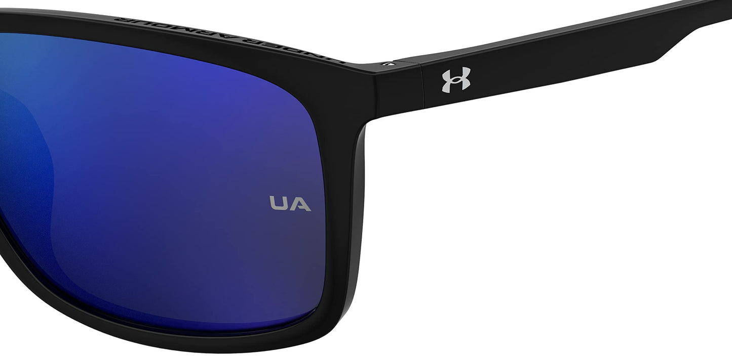 Under Armour Non-Polarized Rectangular Male's Sunglasses-(UA LOUDON D51 58Z0| Black color