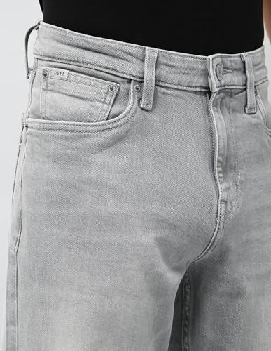 U.S. Polo Assn. Denim Co. Men's Relaxed Jeans (UDJEN2023_Mid Grey