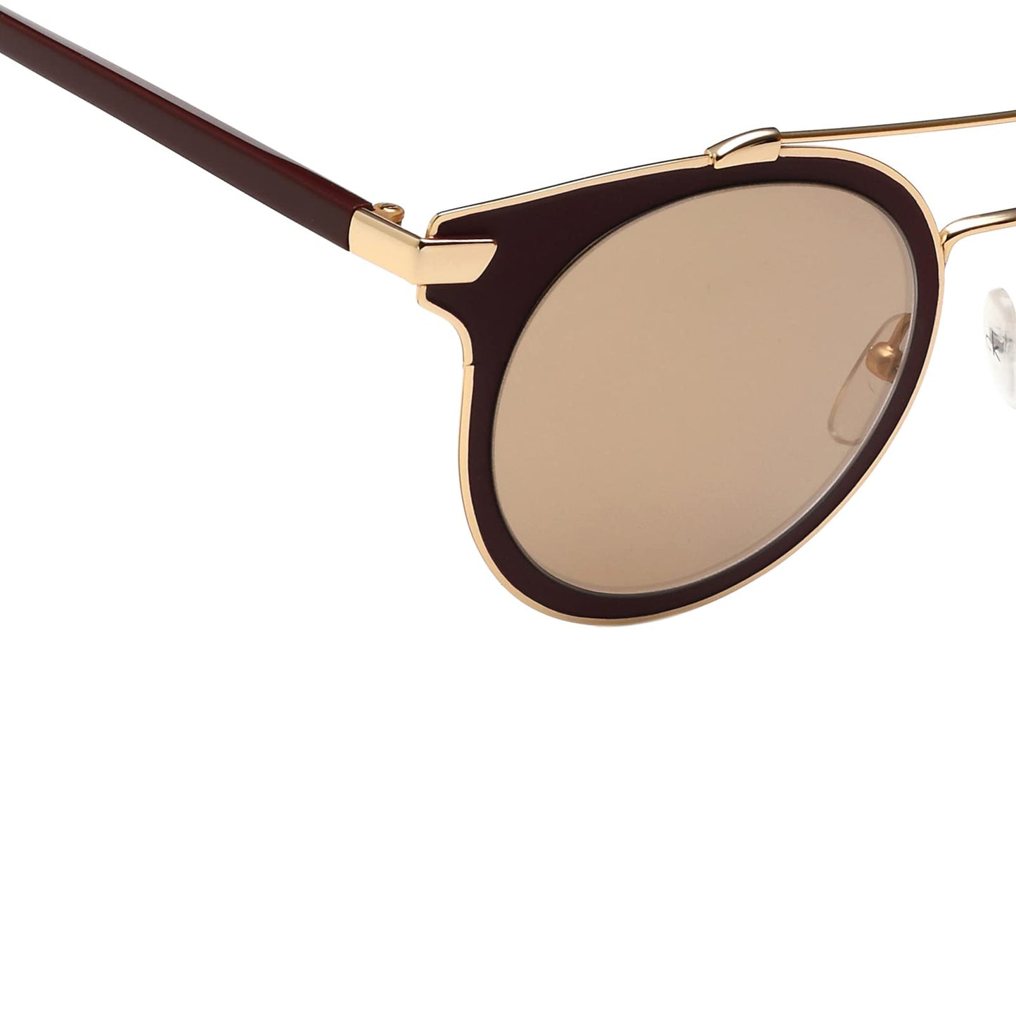 Calvin Klein Mirrored Round Women Sunglasses - (CK 2149 609 50 S |50| Brown Color Lens)