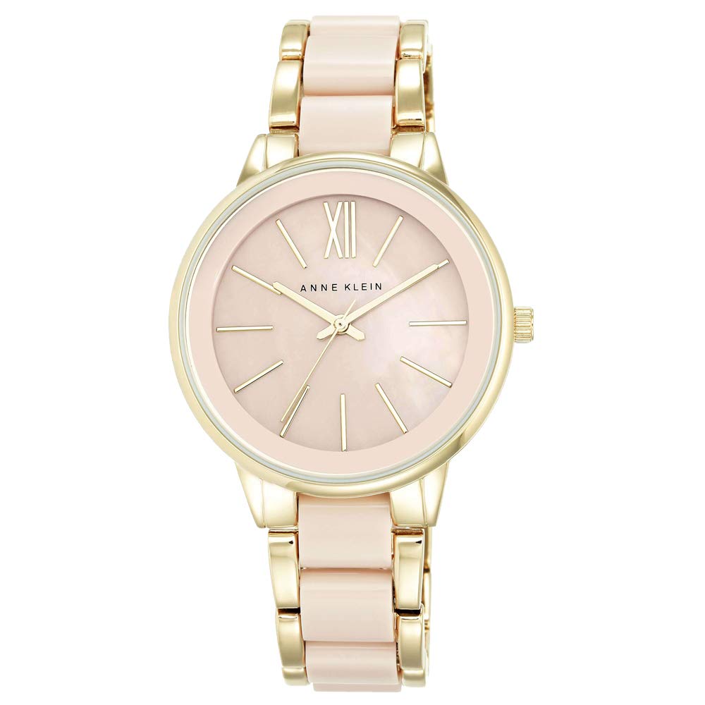 Tommy Hilfiger Anne Klein New York Analog Women's Watch - AK1412BMGBJ/NCAK1412BMGB (Beige Dial Multi Colored Strap)