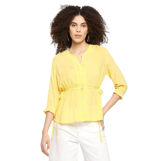 Pepe Jeans Women's Regular Blouse (PL304297_Yellow_M)