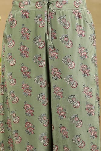 W for Woman Folksong Strechable Parallel Pants for Women | Trousers for Women