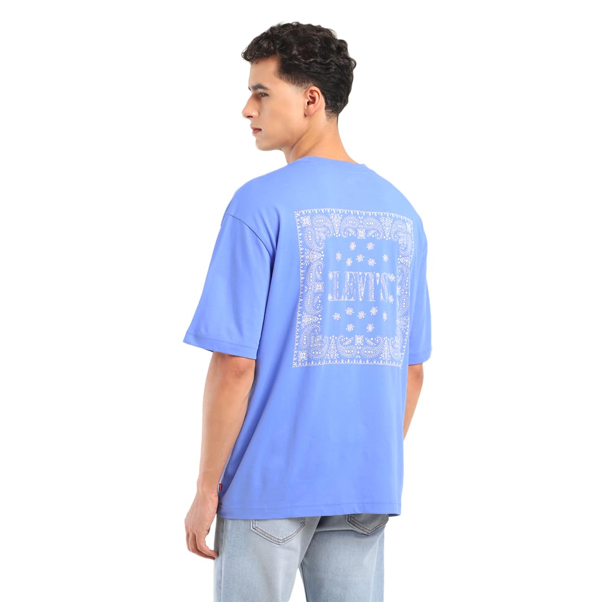 Levi's Men's Solid Loose Fit T-Shirt (A7900-0008_Blue