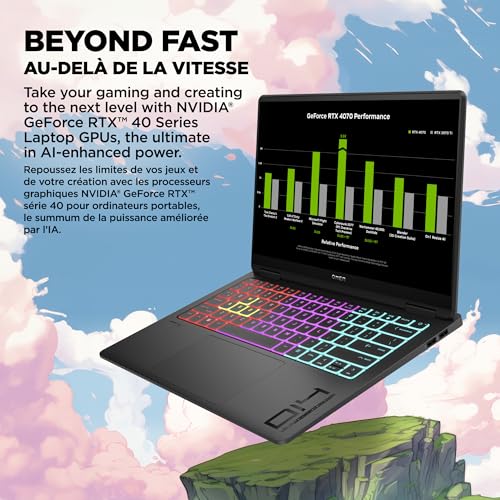 OMEN Transcend 14-in Gaming Laptop, 2.8K OLED display, 32GB RAM, 1TB SSD, Intel® Evo™ Edition platform powered by Intel® Core™ Ultra 9 185H, NVIDIA® GeForce RTX™ 4060 Laptop GPU (8 GB GDDR6 dedicated)