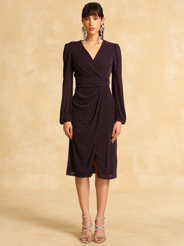 Kazo Manny Midi Dress Purple