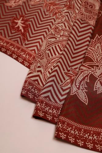 Soch Women's Muslin Salwar Suit Set (EWA5CD22079_Rust