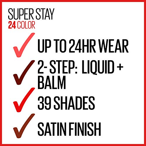 Maybelline New York Super Stay 2-Step Lipstick, Forever Chestnut