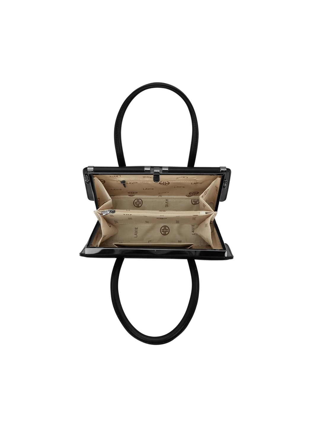 Lavie Luxe Women's Book Frame Satchel Bag | Satchel Handbag for Work | Ladies purse | Stylish Shoulder Bag | Gift for Women