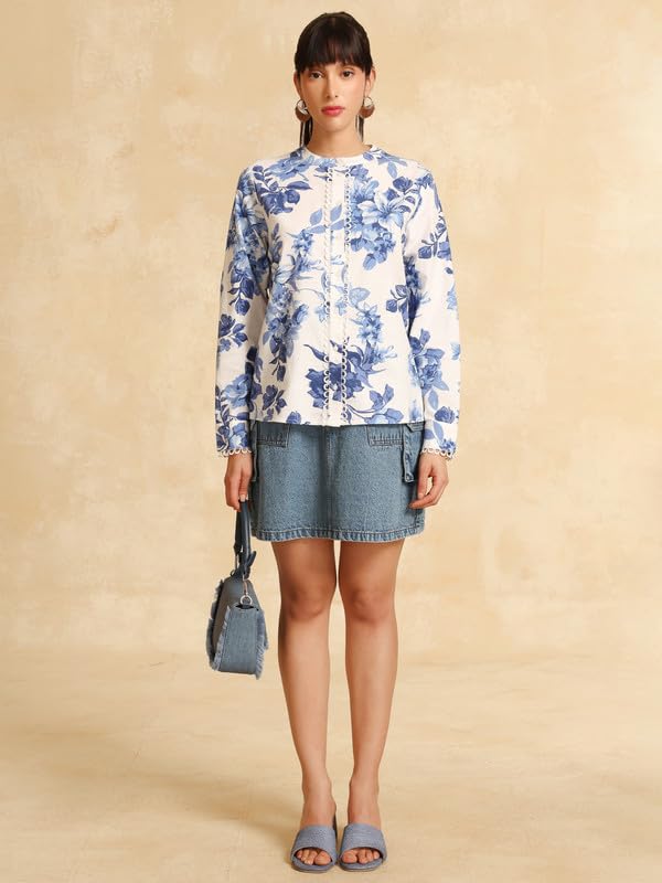 Kazo Logan Blouse Blue