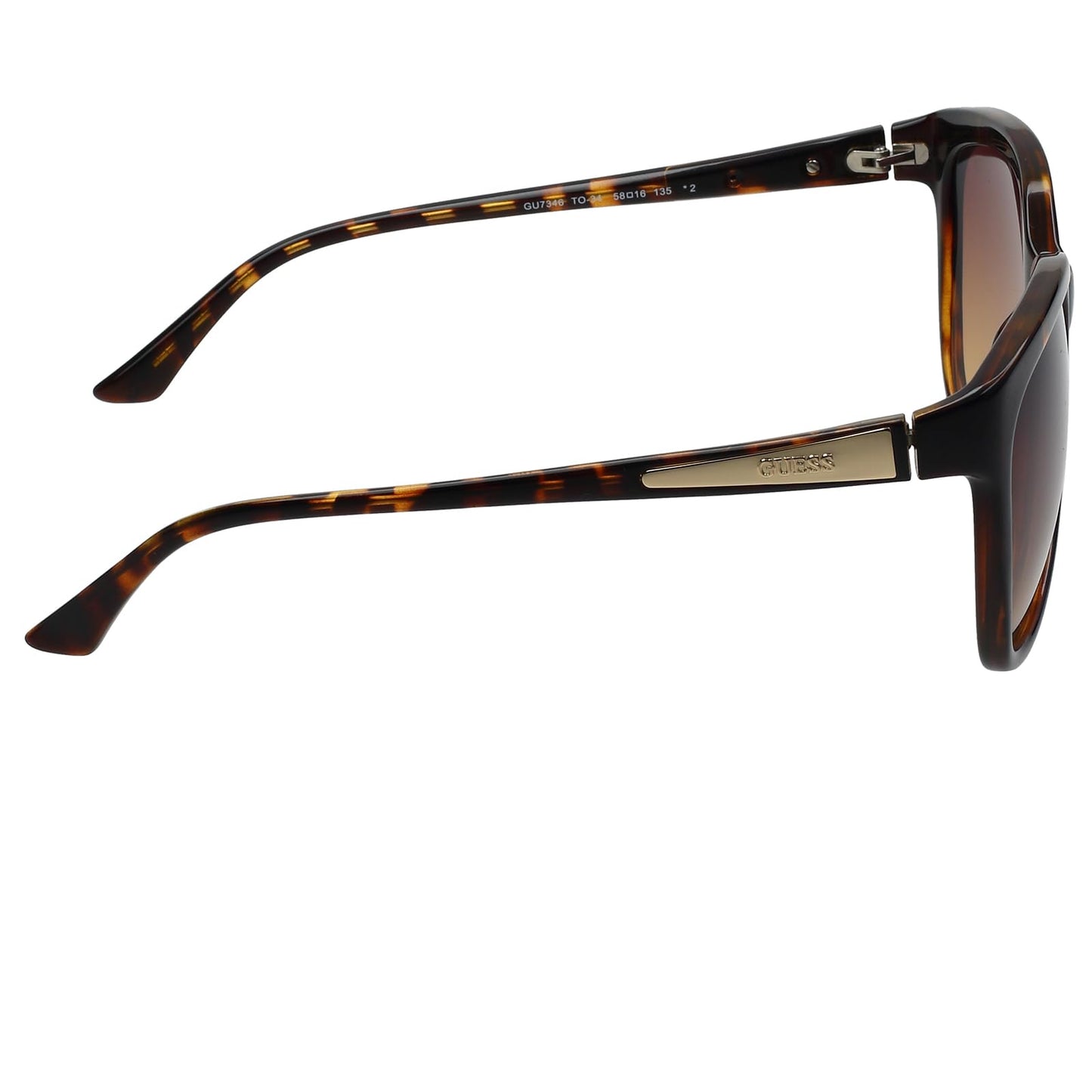 GUESS Gradient Butterfly Women's Sunglasses 7346 TO 34|58|Brown Color Lens