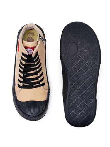 Bacca Bucci Women's High-Top Sneakers - Kawaii Kicks Collection Earthy Beige UK 6