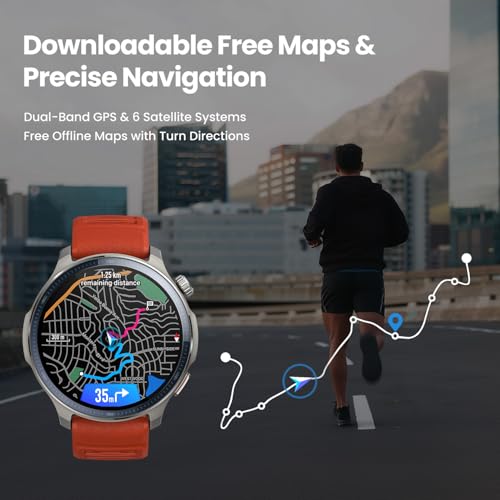 Amazfit Balance 2 Smart Watch 47mm AMOLED Sapphire Glass Display, Dual Band GPS, 21 Days Battery, 170+ Sport Modes, Hyrox Mode, Accurate Readings, for Android & iPhone