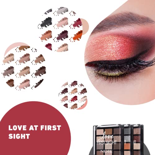 Note Cosmetics Matte Note LOVE AT FIRST SIGHT EYESHADOW PALETTE 202,Multicolor