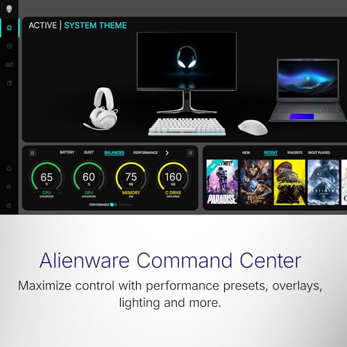 Alienware 18 Area-51 Gaming Laptop, AI Enabled Core Ultra 9 275HX Proc, 32GB DDR5, 2TB SSD, RTX 5080 16GB GDDR7 Graphics, 18.0" WQXGA 300Hz 500 nits Display, Liquid Teal Color, Win 11 + MSO'24,4.34kg