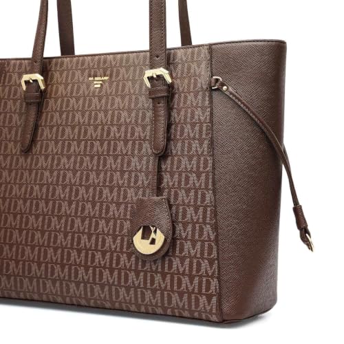 Da Milano Leather Tote Bag for Women - Walnut Brown (LB-0369M-A)