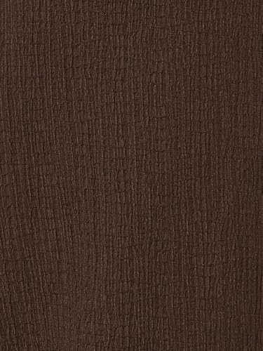 Max Women Textured Comfort Fit Trousers (Brown_M-L)