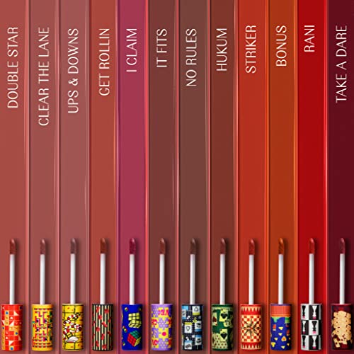 LoveChild Masaba Game On! - Hukum - Liquid Matte Lipstick, Pecan Brown Velvet Smooth, Non-Sticky, Hydrating & Moisturising, Lasts Up to 12 hours, 5Ml