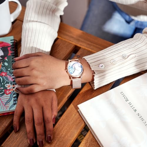 TEAL BY CHUMBAK Round Dial Analog Hand Watch for Women, Gifts for Women/Girls/Ladies, Stylish Fashion Watch for Casual/Work