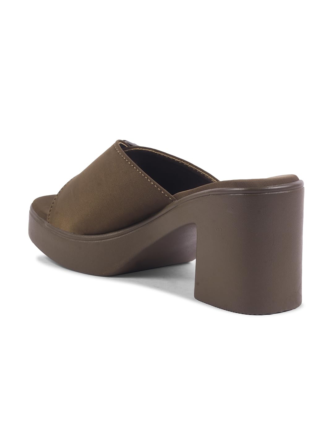 SVYA Comfortable Heel Sandals for Women and Girl. (Mehndi, UK Footwear Size System, Adult, Women, Numeric, Medium, 6)